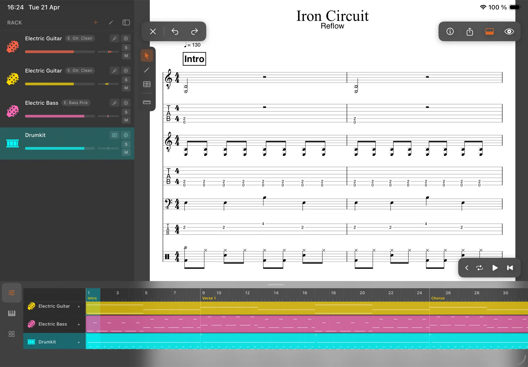 Band score — Iron Circuit