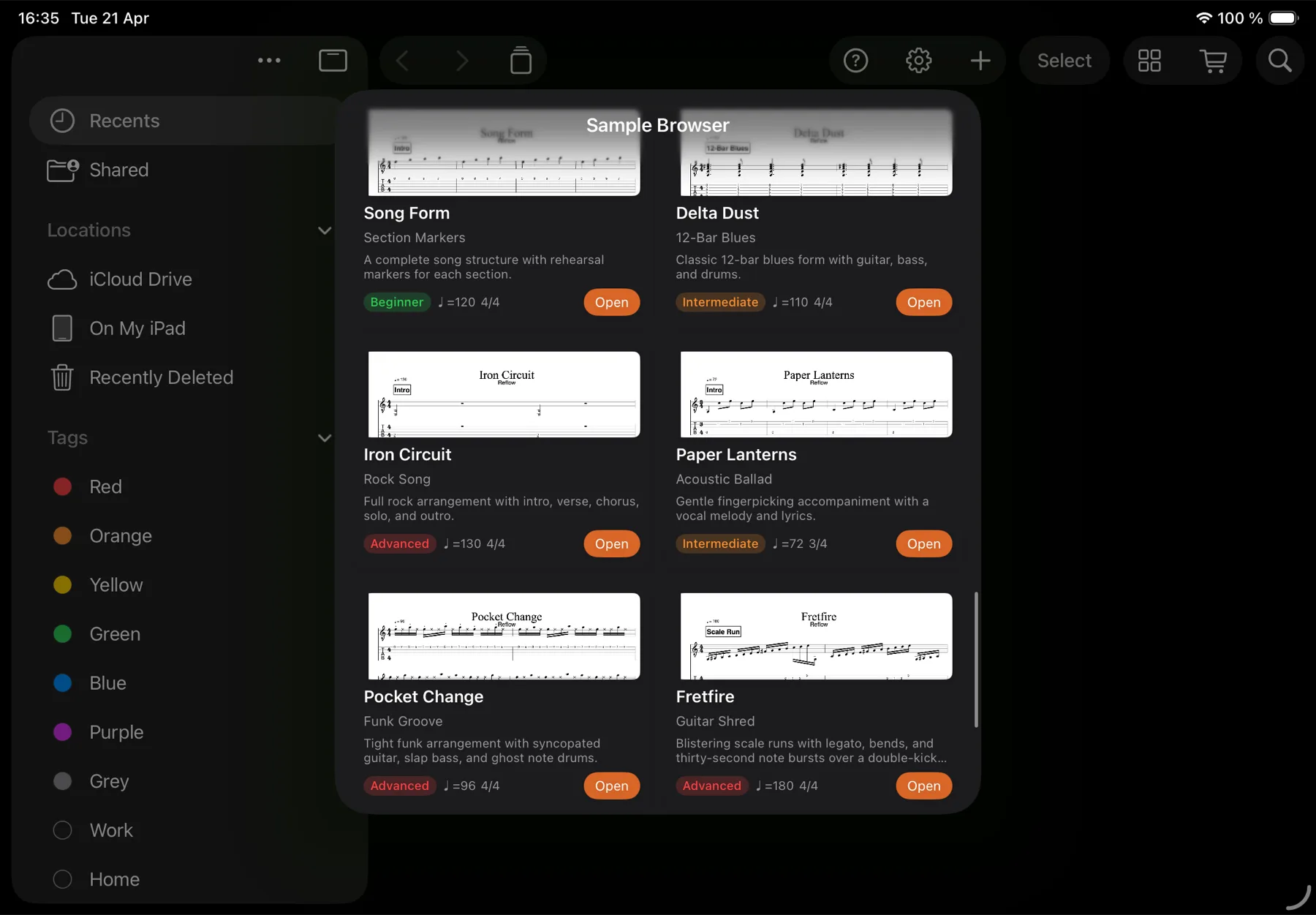 Studio Rack (Mac) / Library (iOS)