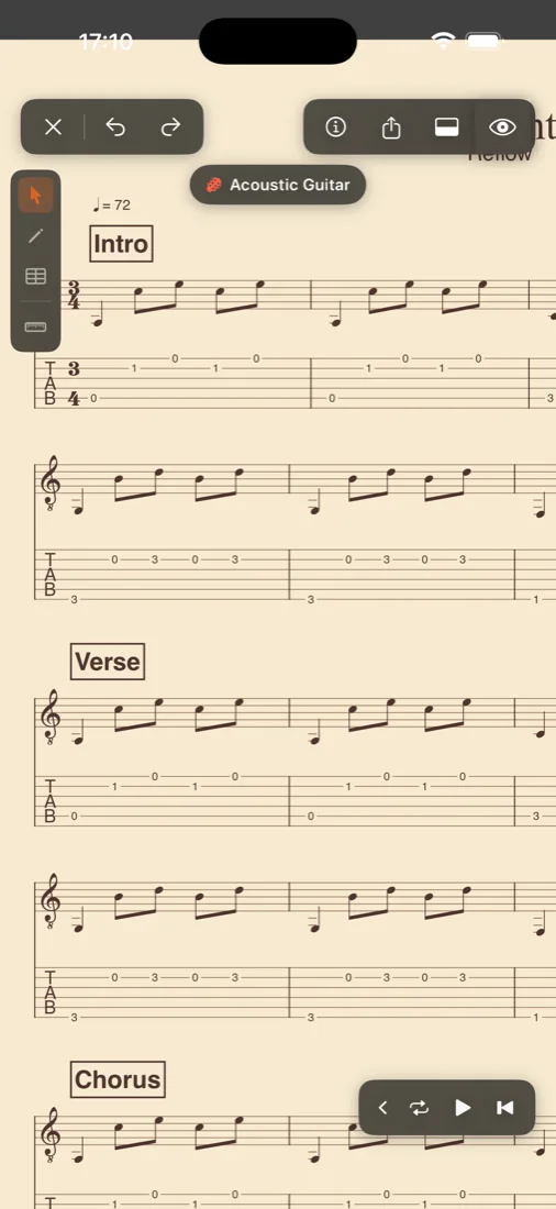 Reflow on iPhone — Sepia theme